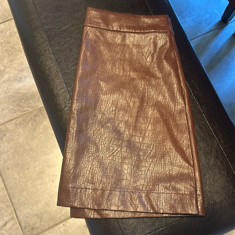 Brown J Crew mini skirt NWT